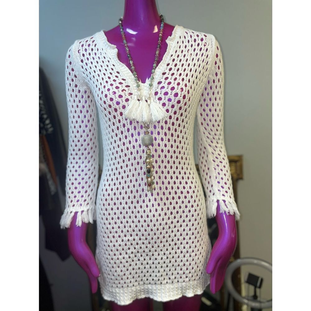 Tommy Bahama crochet  knit dress
